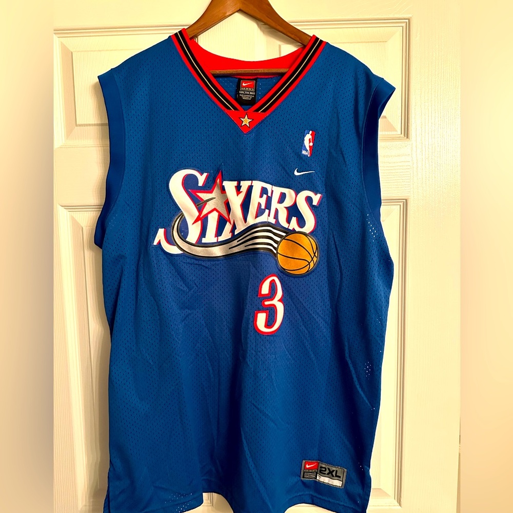 Nike Allen Iverson Philadelphia 76ers Jersey Blue 2XL